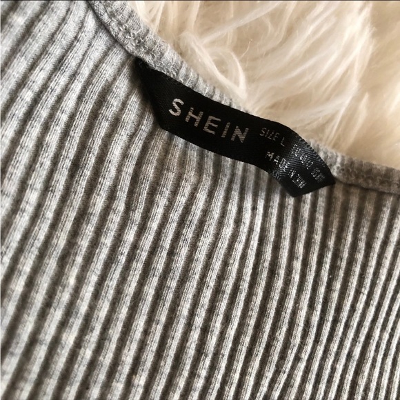 Shein Ribbed Tee - Picture 2 of 2